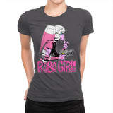 Robo Girl - Womens Premium T-Shirts RIPT Apparel Small / Heavy Metal
