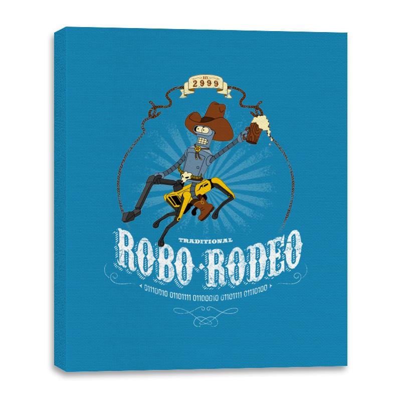 Robo-Rodeo - Canvas Wraps Canvas Wraps RIPT Apparel 16x20 / Sapphire