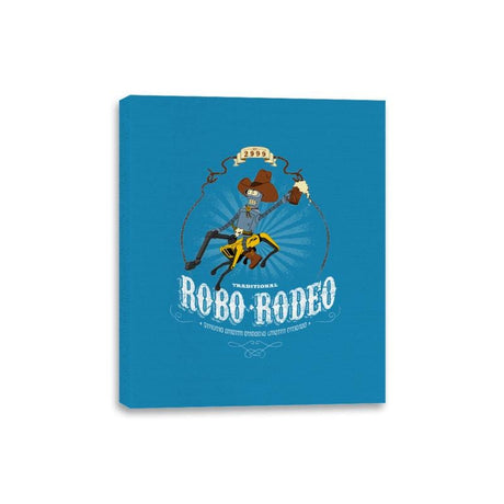 Robo-Rodeo - Canvas Wraps Canvas Wraps RIPT Apparel 8x10 / Sapphire