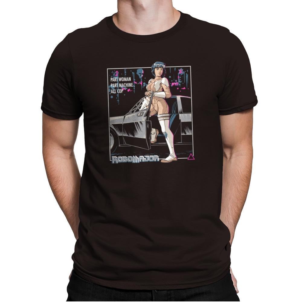 RoboMajor Exclusive - Mens Premium T-Shirts RIPT Apparel Small / Dark Chocolate
