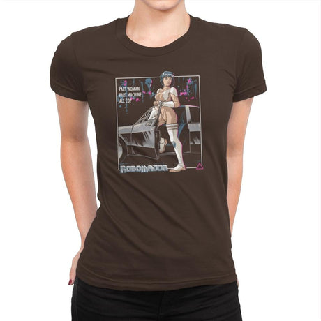 RoboMajor Exclusive - Womens Premium T-Shirts RIPT Apparel Small / Dark Chocolate
