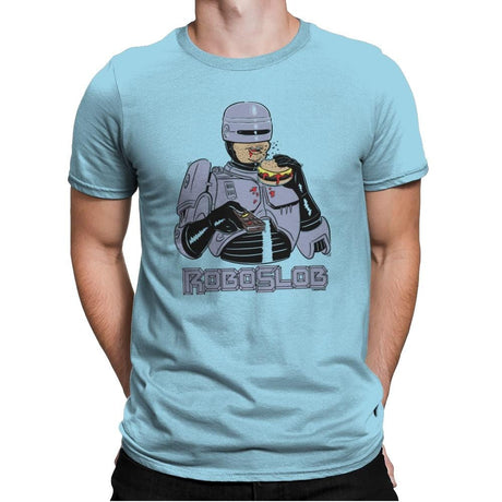 RoboSlob - Mens Premium T-Shirts RIPT Apparel Small / Light Blue