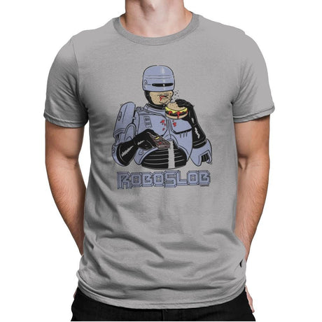 RoboSlob - Mens Premium T-Shirts RIPT Apparel Small / Light Grey