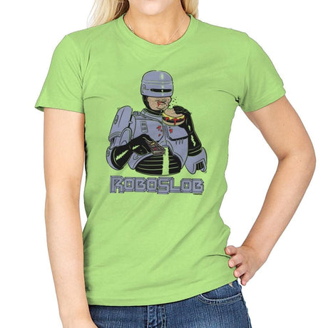 RoboSlob - Womens T-Shirts RIPT Apparel Small / Mint Green
