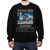 Robot Battle Royale Simulator 1986 - Crew Neck Sweatshirt Crew Neck Sweatshirt RIPT Apparel Small / Black