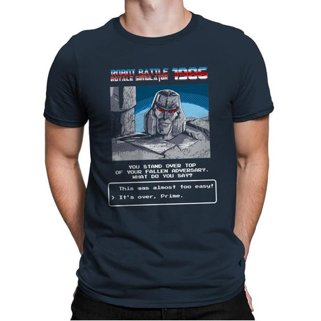 Robot Battle Royale Simulator 1986 Exclusive - Mens Premium T-Shirts RIPT Apparel Small / Indigo