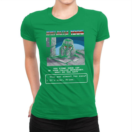 Robot Battle Royale Simulator 1986 Exclusive - Womens Premium T-Shirts RIPT Apparel Small / Kelly Green