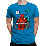 Robot Exam! - Mens Premium T-Shirts RIPT Apparel Small / Turqouise