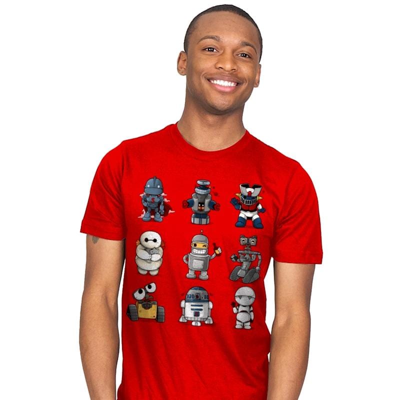 Robot Kawaii - Mens T-Shirts RIPT Apparel Small / Red