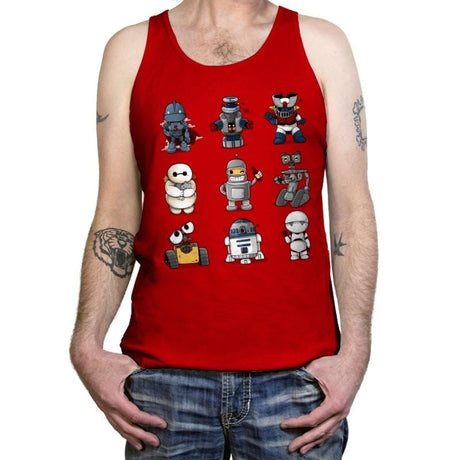 Robot Kawaii - Tanktop Tanktop RIPT Apparel X-Small / Red