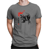 Robot Lizard King Exclusive - Mens Premium T-Shirts RIPT Apparel Small / Heather Grey