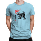 Robot Lizard King Exclusive - Mens Premium T-Shirts RIPT Apparel Small / Light Blue