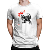 Robot Lizard King Exclusive - Mens Premium T-Shirts RIPT Apparel Small / White