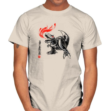Robot Lizard King Exclusive - Mens T-Shirts RIPT Apparel Small / Natural