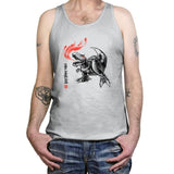 Robot Lizard King Exclusive - Tanktop Tanktop RIPT Apparel X-Small / Silver