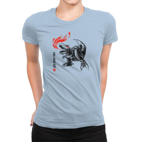 Robot Lizard King Exclusive - Womens Premium T-Shirts RIPT Apparel Small / Cancun