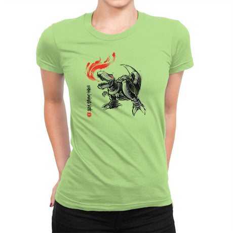 Robot Lizard King Exclusive - Womens Premium T-Shirts RIPT Apparel Small / Mint