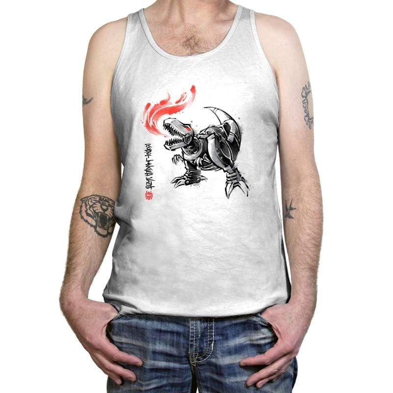 Robot Lizard King - Tanktop Tanktop RIPT Apparel
