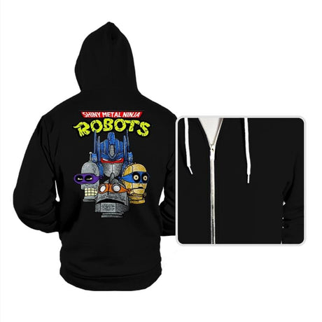 Robot Ninjas - Hoodies Hoodies RIPT Apparel Small / Black