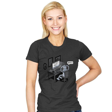 Robot Problems - Womens T-Shirts RIPT Apparel Small / Charcoal