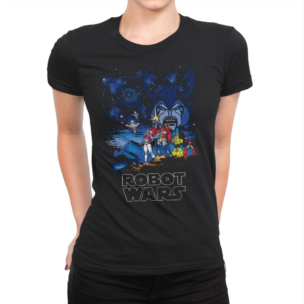Robot Wars - Womens Premium T-Shirts RIPT Apparel Small / Black