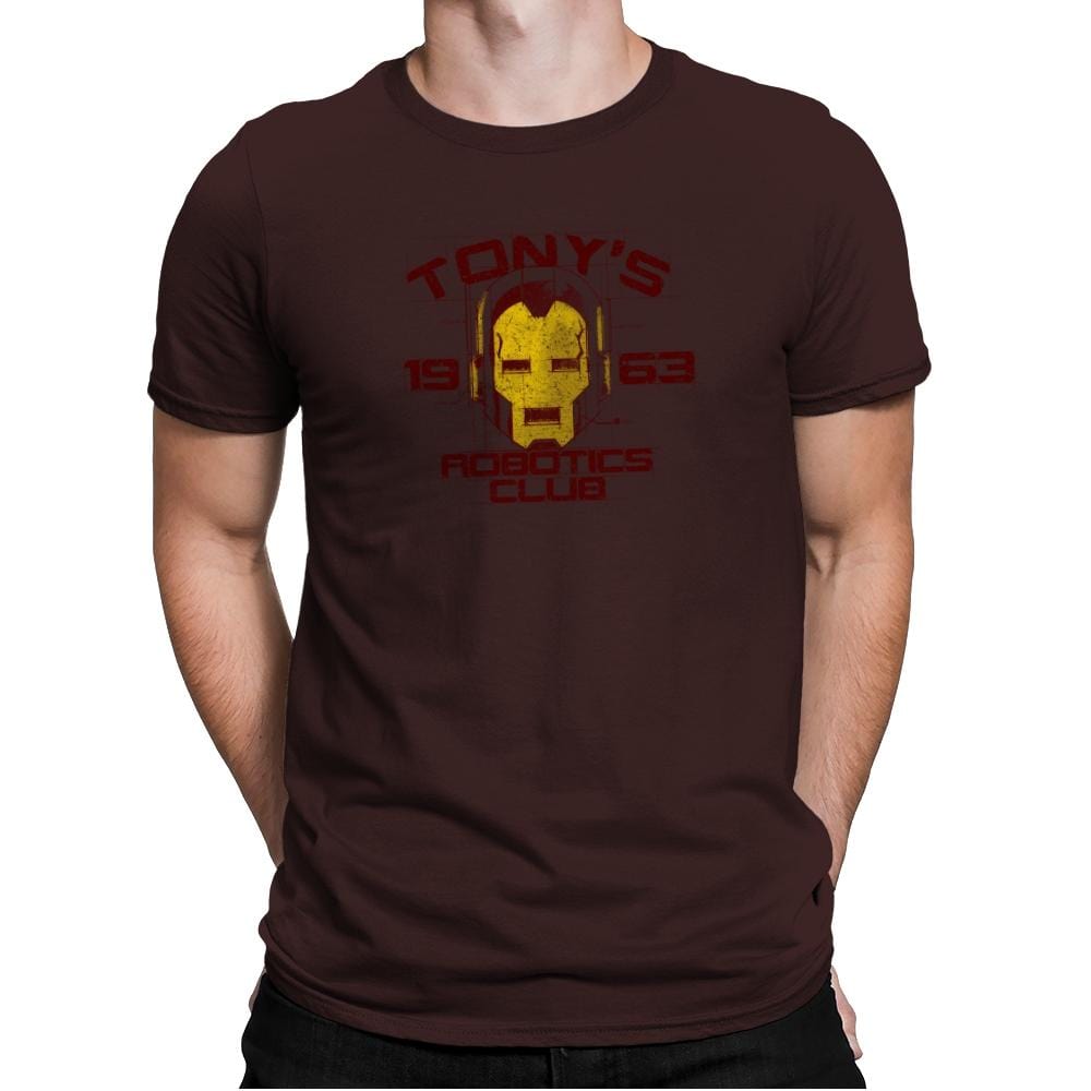 Robotics Club Exclusive - Mens Premium T-Shirts RIPT Apparel Small / Dark Chocolate