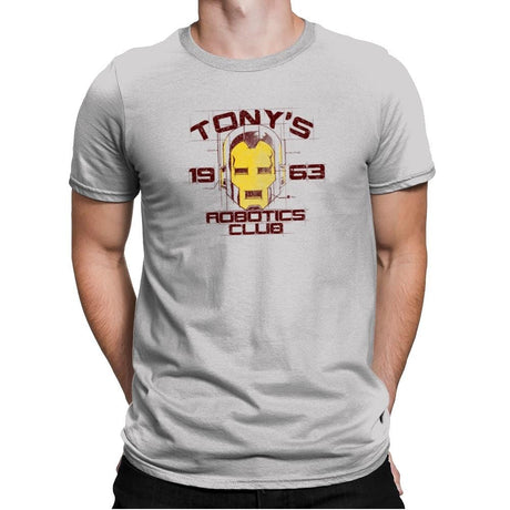 Robotics Club Exclusive - Mens Premium T-Shirts RIPT Apparel Small / Light Grey