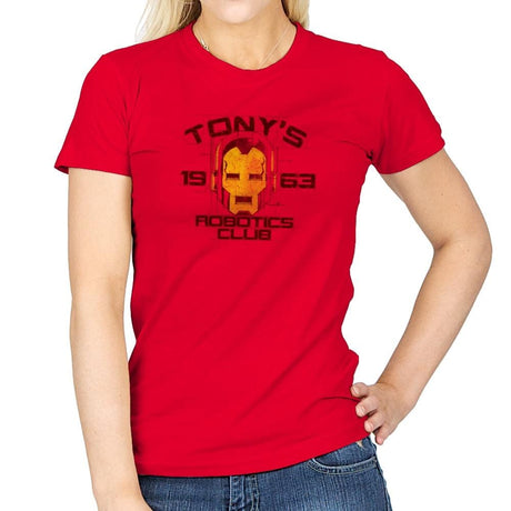 Robotics Club Exclusive - Womens T-Shirts RIPT Apparel Small / Red