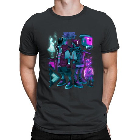 Robots & Faith - Mens Premium T-Shirts RIPT Apparel Small / Heavy Metal