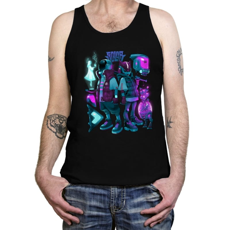 Robots & Faith - Tanktop Tanktop RIPT Apparel X-Small / Black