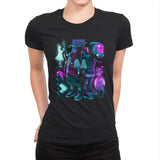Robots & Faith - Womens Premium T-Shirts RIPT Apparel Small / Black