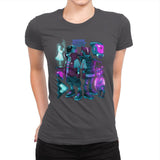 Robots & Faith - Womens Premium T-Shirts RIPT Apparel Small / Heavy Metal