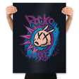 Rock-90s - Prints Posters RIPT Apparel 18x24 / Black