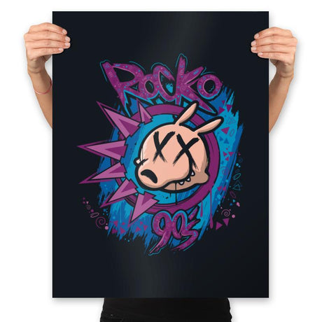 Rock-90s - Prints Posters RIPT Apparel 18x24 / Black