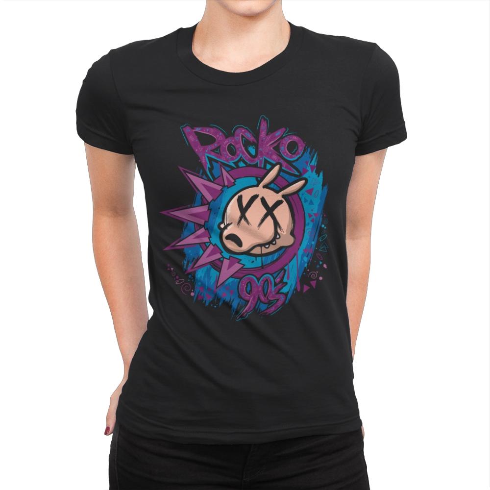 Rock-90s - Womens Premium T-Shirts RIPT Apparel Small / Black