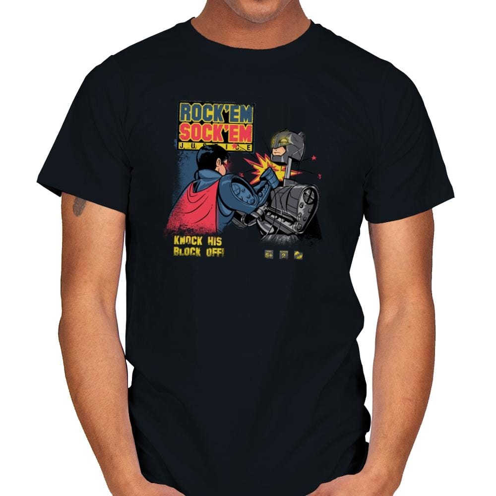 Rock 'em Sock 'em Justice Exclusive - Mens T-Shirts RIPT Apparel Small / Black
