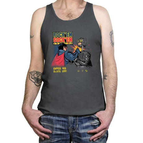 Rock 'em Sock 'em Justice Exclusive - Tanktop Tanktop RIPT Apparel X-Small / Asphalt