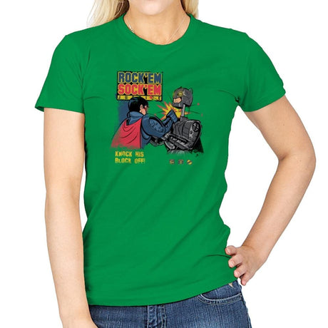 Rock 'em Sock 'em Justice Exclusive - Womens T-Shirts RIPT Apparel Small / Irish Green