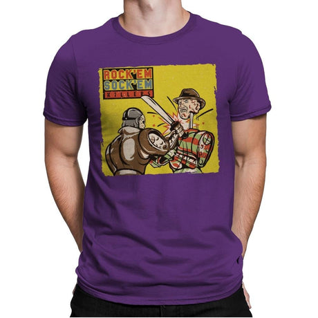 Rock'em Sock'em Killers - Mens Premium T-Shirts RIPT Apparel Small / Purple Rush