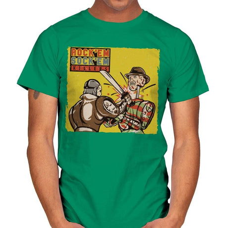 Rock'em Sock'em Killers - Mens T-Shirts RIPT Apparel Small / Kelly Green