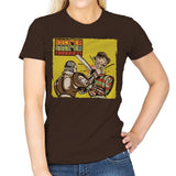 Rock'em Sock'em Killers - Womens T-Shirts RIPT Apparel Small / Dark Chocolate