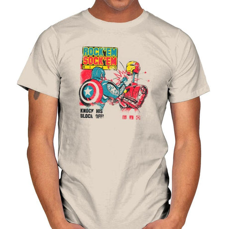 Rock 'em Sock 'em Rivals Exclusive - Mens T-Shirts RIPT Apparel Small / Natural