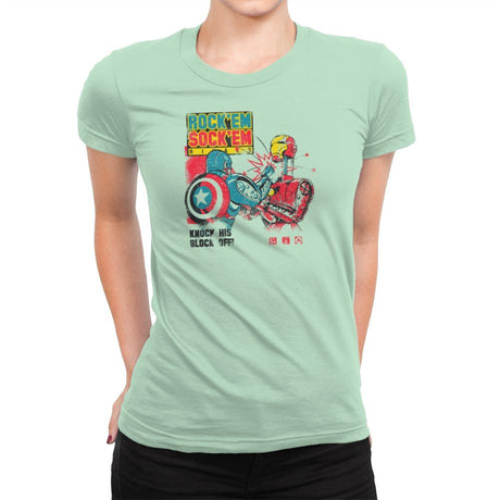 Rock 'em Sock 'em Rivals Exclusive - Womens Premium T-Shirts RIPT Apparel Small / Mint