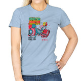 Rock 'em Sock 'em Rivals Exclusive - Womens T-Shirts RIPT Apparel Small / Light Blue