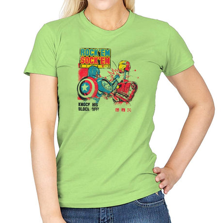 Rock 'em Sock 'em Rivals Exclusive - Womens T-Shirts RIPT Apparel Small / Mint Green