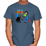 Rock 'em Sock 'em Super Friends Exclusive - Mens T-Shirts RIPT Apparel Small / Indigo Blue