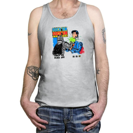 Rock 'em Sock 'em Super Friends Exclusive - Tanktop Tanktop RIPT Apparel X-Small / Silver