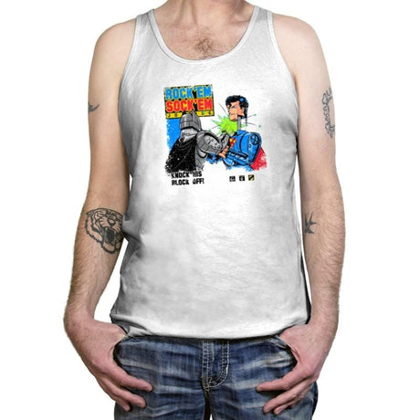 Rock 'em Sock 'em Super Friends Exclusive - Tanktop Tanktop RIPT Apparel X-Small / White