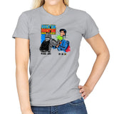 Rock 'em Sock 'em Super Friends Exclusive - Womens T-Shirts RIPT Apparel Small / Sport Grey