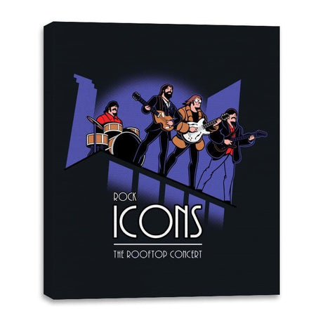 Rock Icons - Canvas Wraps Canvas Wraps RIPT Apparel 16x20 / Black